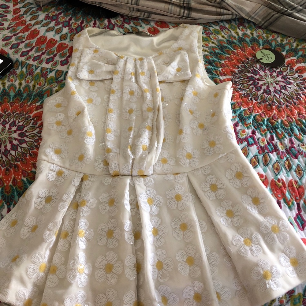 Eva Franco sequin daisy top